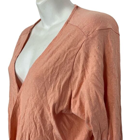 OUT FROM UNDER URBAN OUTFITTERS Pink Blouson Knit V-Neck Long Sleeve Top Shirt L - Picture 3 of 16